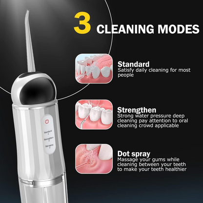 NUEVO IRRIGADOR BUCAL RESISTENTE + 4 BOQUILLAS